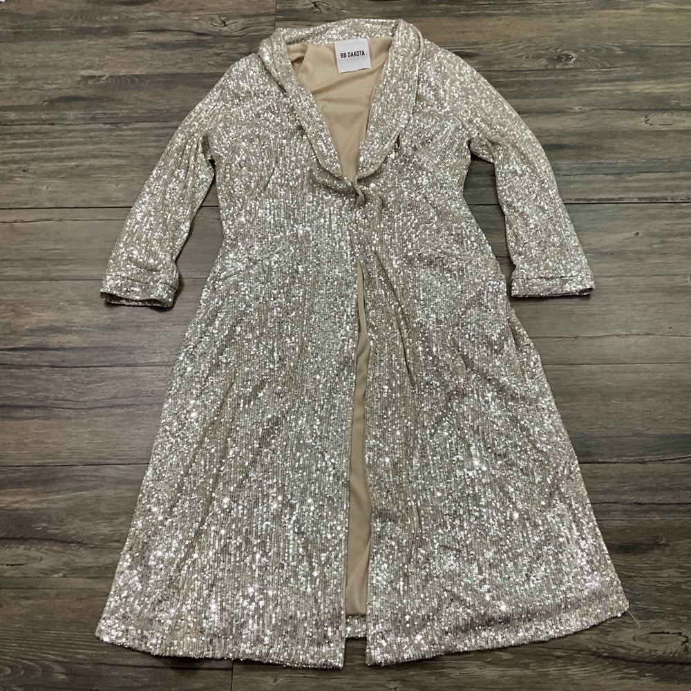 Anthropologie BB DAKOTA Sequin Kimono Duster